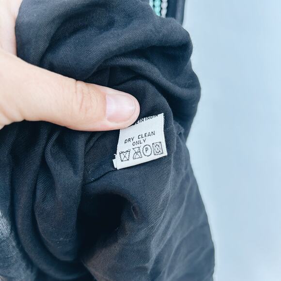 Carolina K Charo Dress Off The Shoulder Maxi Sheer Beaded Embroidered Small - Picture 9 of 11